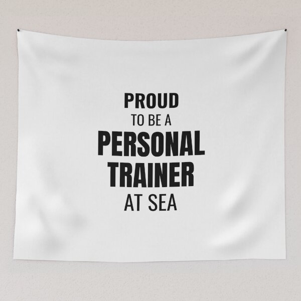 Item preview, Proud to be a Personal Trainer at Sea (Black) designed and sold by ShipCrewNation.
