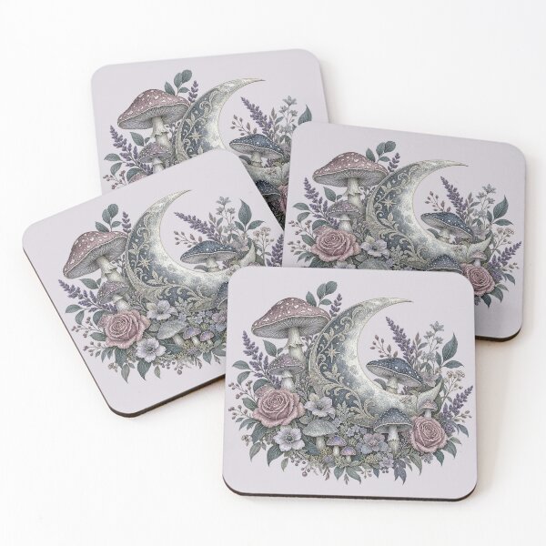 Item preview, Enchanted Mushroom Moon Botanical Garden designed and sold by SasmitaStudioCo.