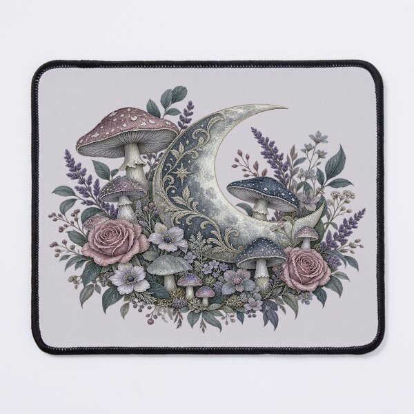 Item preview, Enchanted Mushroom Moon Botanical Garden designed and sold by SasmitaStudioCo.