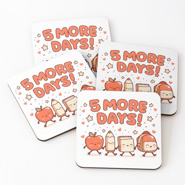 Item preview, 5 More Days Countdown School Shirt designed and sold by MOCH- ART.