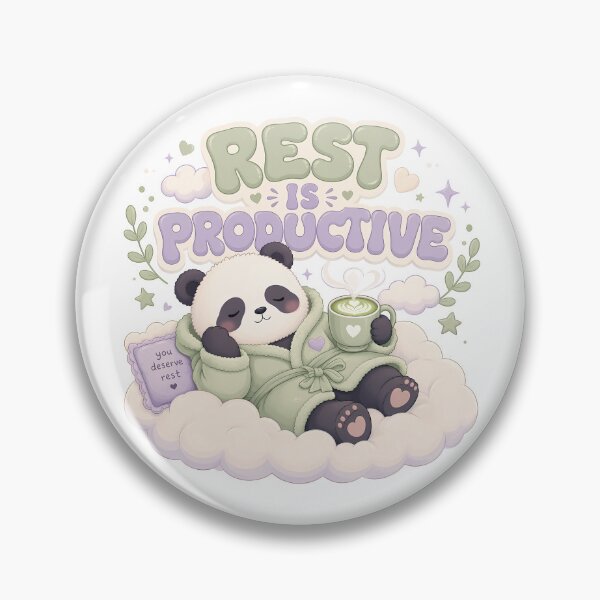 Item preview, Rest Is Productive Cute Kawaii Panda Cloud designed and sold by BobbyTee Merch.