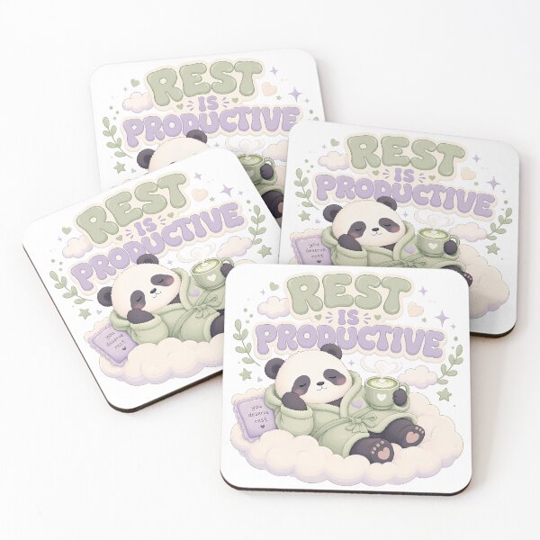 Item preview, Rest Is Productive Cute Kawaii Panda Cloud designed and sold by BobbyTee Merch.