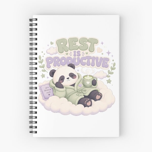 Item preview, Rest Is Productive Cute Kawaii Panda Cloud designed and sold by BobbyTee Merch.