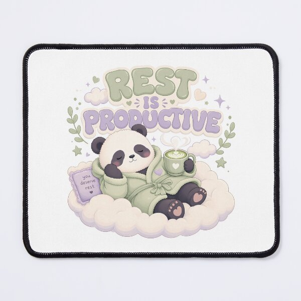 Item preview, Rest Is Productive Cute Kawaii Panda Cloud designed and sold by BobbyTee Merch.