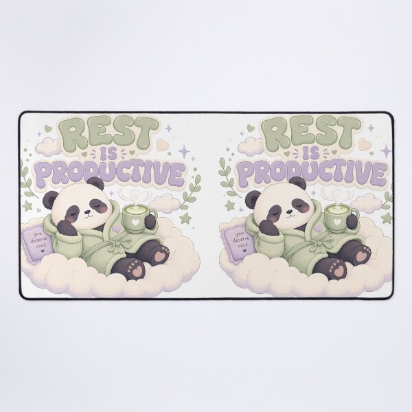 Item preview, Rest Is Productive Cute Kawaii Panda Cloud designed and sold by BobbyTee Merch.