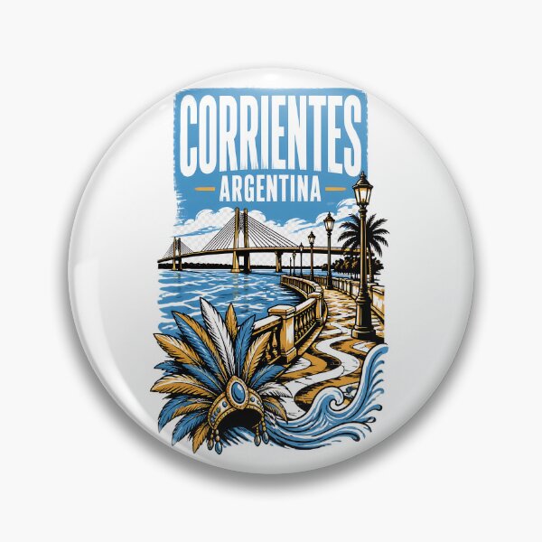 Item preview, Corrientes Argentina Vintage Travel Tourism designed and sold by TravelersGems.
