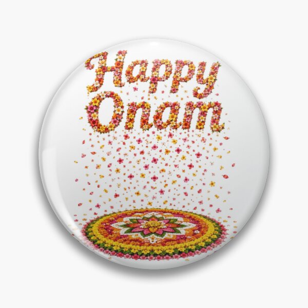 Item preview, Happy Onam Floral Pookkalam – Kerala Festival Flower Art designed and sold by Wiley Doreen.