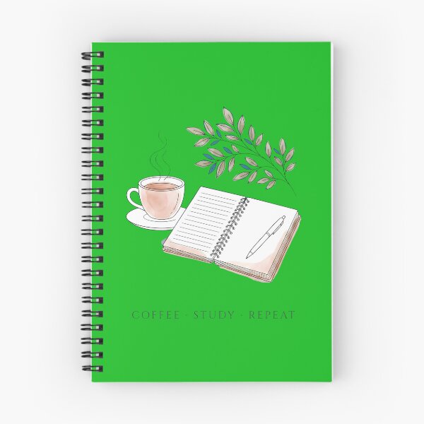 Item preview, Coffee, Study, Repeat. designed and sold by MyHappyArtShop.