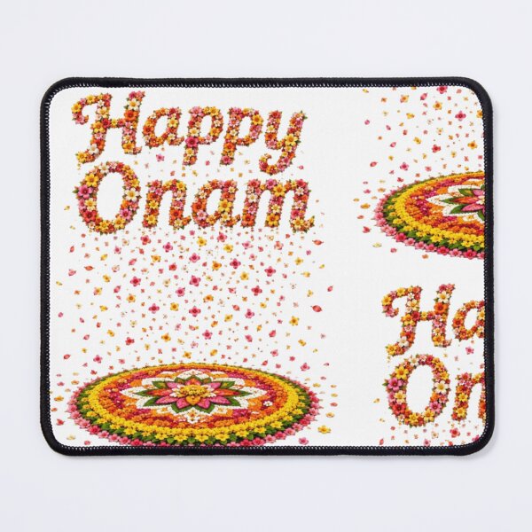 Item preview, Happy Onam Floral Pookkalam – Kerala Festival Flower Art designed and sold by Wiley Doreen.