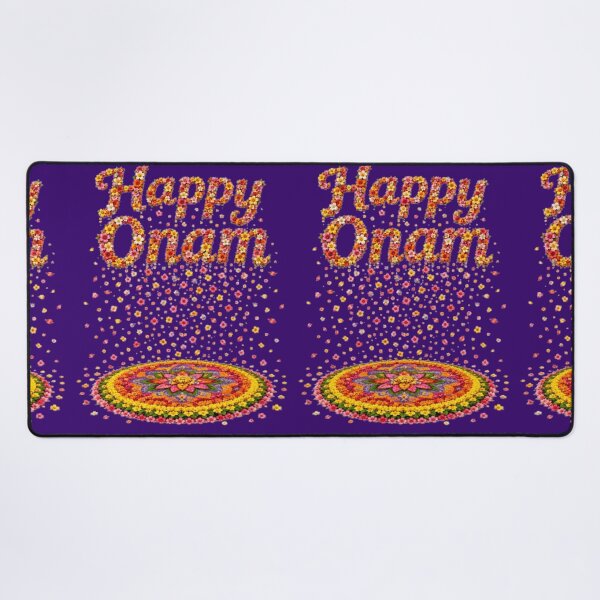 Item preview, Happy Onam Floral Pookkalam – Kerala Festival Flower Art designed and sold by Wiley Doreen.