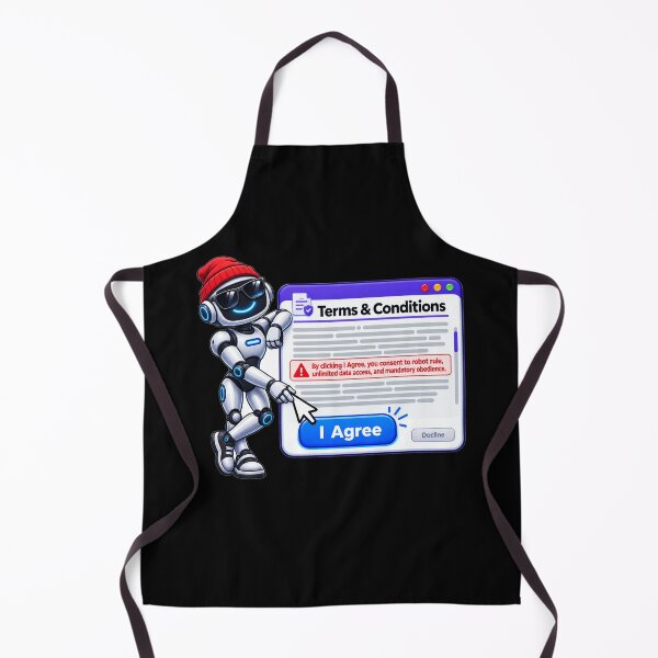 Item preview, Terms & Conditions Robot – Funny Sarcastic Tech Humor Design designed and sold by GLITCH & SOUL.