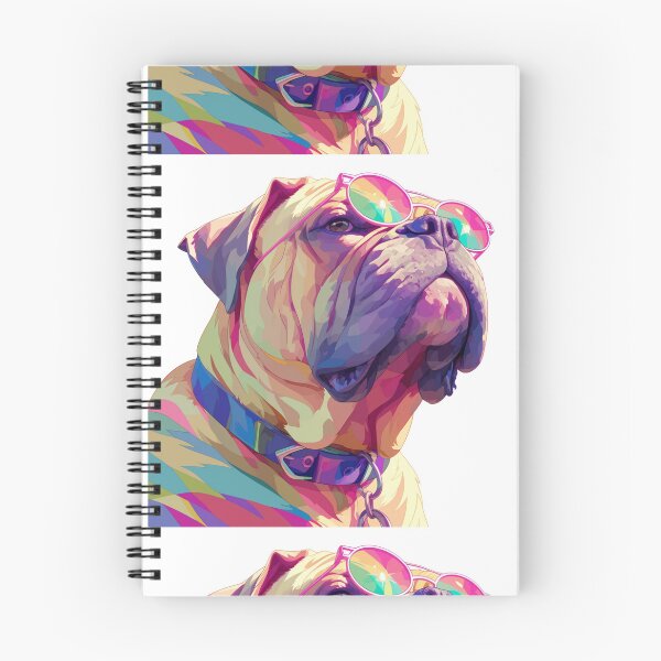 Item preview, Colorful Bullmastiff puppy dog designed and sold by MendaciousMina.