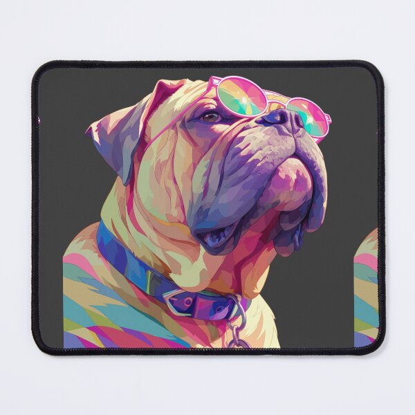 Item preview, Colorful Bullmastiff puppy dog designed and sold by MendaciousMina.