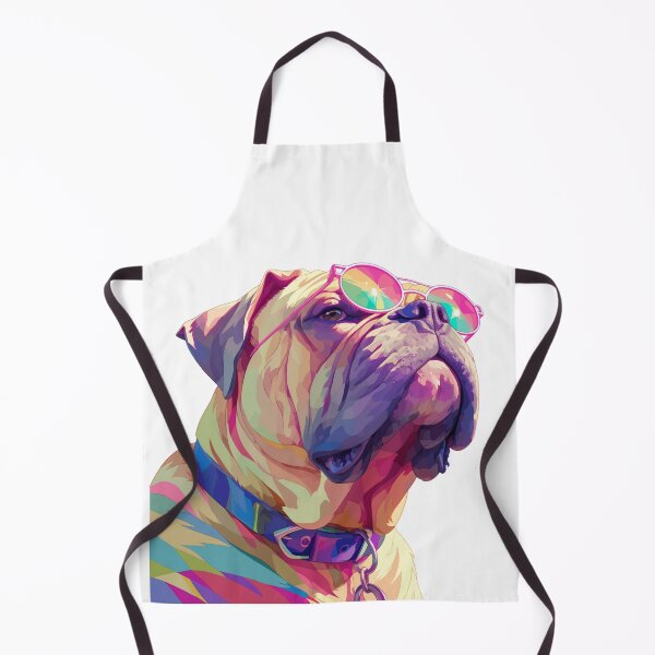 Item preview, Colorful Bullmastiff puppy dog designed and sold by MendaciousMina.