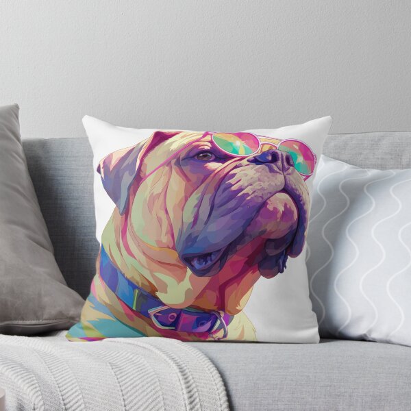 Item preview, Colorful Bullmastiff puppy dog designed and sold by MendaciousMina.