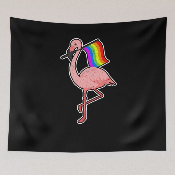 Item preview, Pink Flamingo LGBTQ Flag designed and sold by Kieran Abbott.