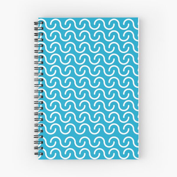 Item preview, Ocean Wave Pattern – Minimal Teal Blue Seamless Sea Waves designed and sold by My artsyvibe shop.