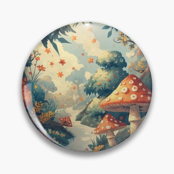 Item preview, Magical Forest Pattern – Whimsical Woodland Seamless Design in Pastel Colors designed and sold by Art70shop.