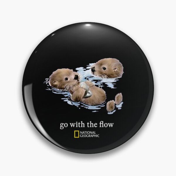 Item preview, National Geographic Otter Go With The Flow Nature Wildlife T-Shirt designed and sold by shlana.