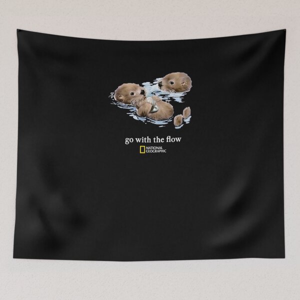 Item preview, National Geographic Otter Go With The Flow Nature Wildlife T-Shirt designed and sold by shlana.