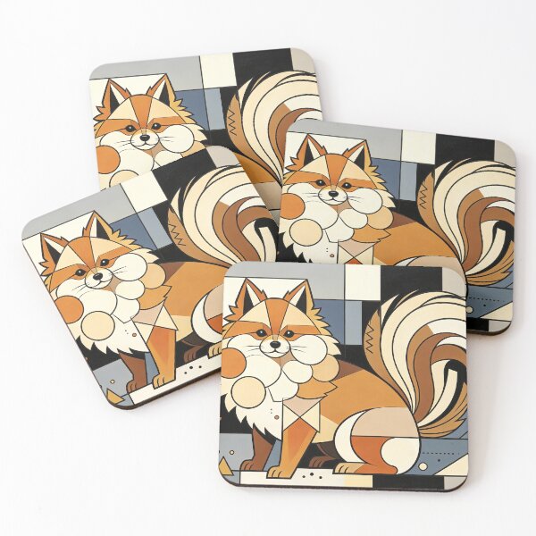 Item preview, cubist animal artwork designed and sold by forget45studio.