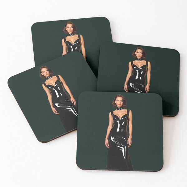 Item preview, Black Latex Dress – Gothic Glamour Fashion designed and sold by Magic-Reality.