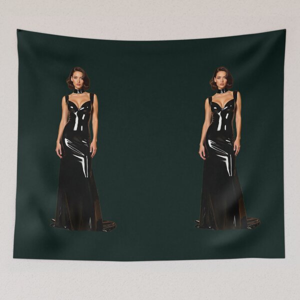 Item preview, Black Latex Dress – Gothic Glamour Fashion designed and sold by Magic-Reality.