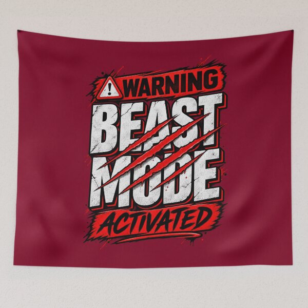 Item preview, Beast Mode Activated Energy Design designed and sold by Nextgenofficial.