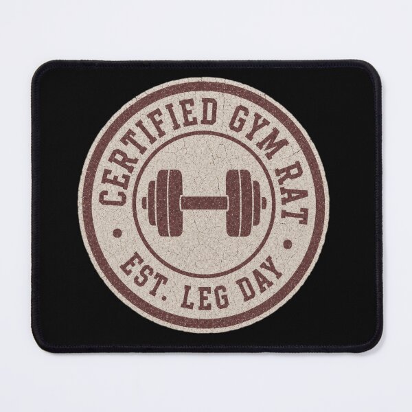 Item preview, Certified Gym Rat — Est. Leg Day Vintage Retro Gym Badge designed and sold by RickyHN7.
