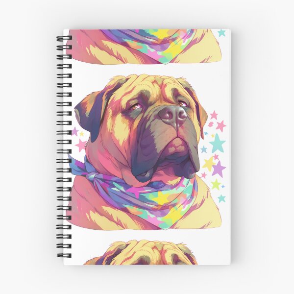 Item preview, Colorful Bullmastiff puppy dog designed and sold by MendaciousMina.