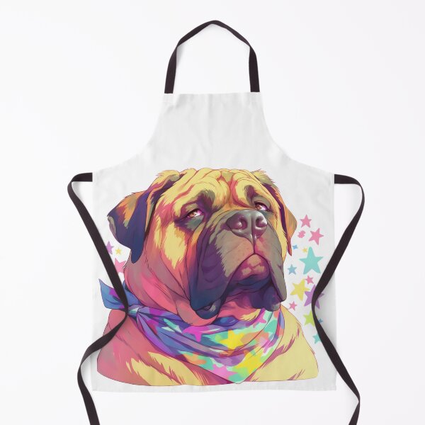 Item preview, Colorful Bullmastiff puppy dog designed and sold by MendaciousMina.