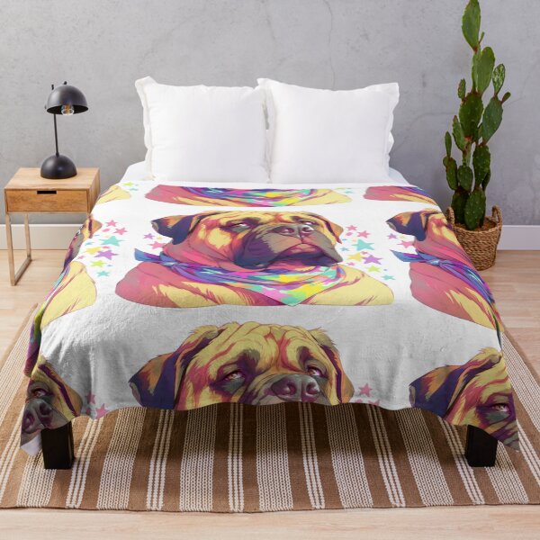 Item preview, Colorful Bullmastiff puppy dog designed and sold by MendaciousMina.