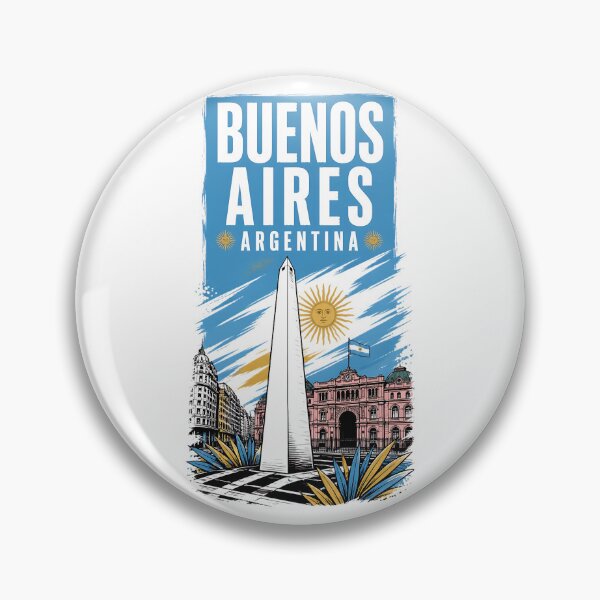 Item preview, Buenos Aires Argentina Vintage Travel Tourism designed and sold by TravelersGems.