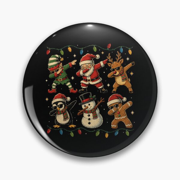 Item preview, Retro Christmas Dabbing Squad Holiday Characters Vintage designed and sold by Moizento.