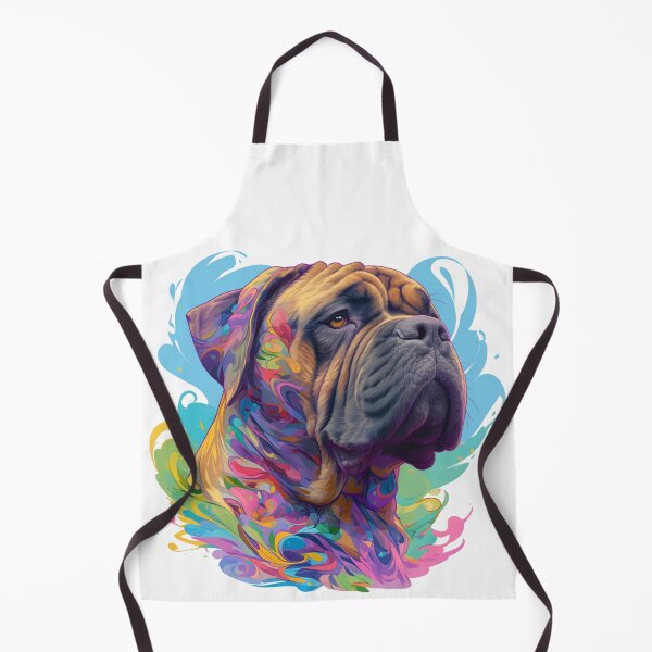 Item preview, Colorful Bullmastiff puppy dog designed and sold by MendaciousMina.