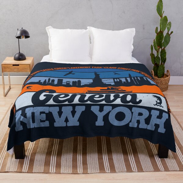Item preview, Geneva New York Sunset Retro Vintage Local Pride Logo designed and sold by CRHPOD20.