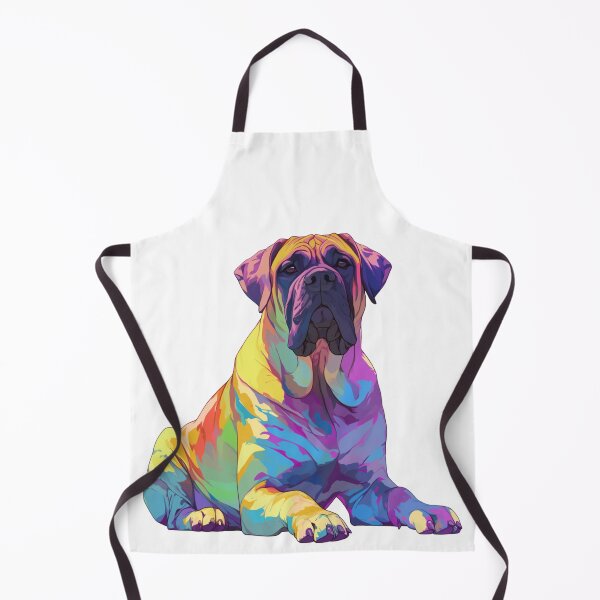 Item preview, Colorful Bullmastiff puppy dog designed and sold by MendaciousMina.