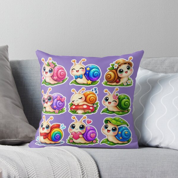 Item preview, Cute Kawaii Snail Stickers Pack of 9 designed and sold by KrishAuraa.