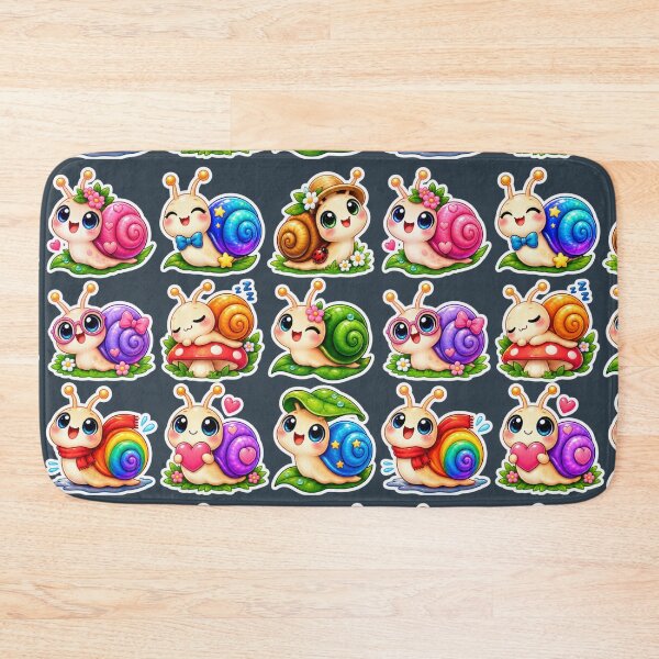 Item preview, Cute Kawaii Snail Stickers Pack of 9 designed and sold by KrishAuraa.