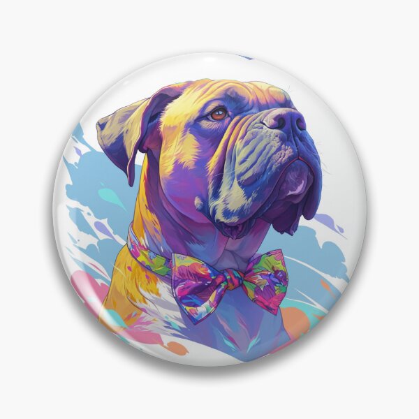 Item preview, Colorful Bullmastiff puppy dog designed and sold by MendaciousMina.