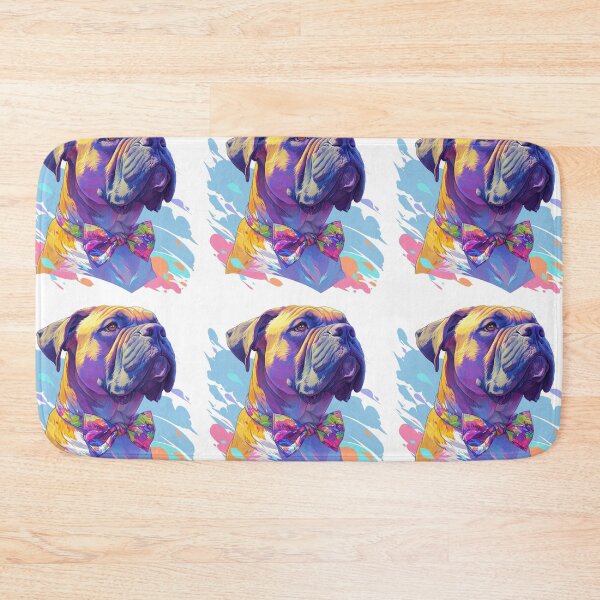 Item preview, Colorful Bullmastiff puppy dog designed and sold by MendaciousMina.
