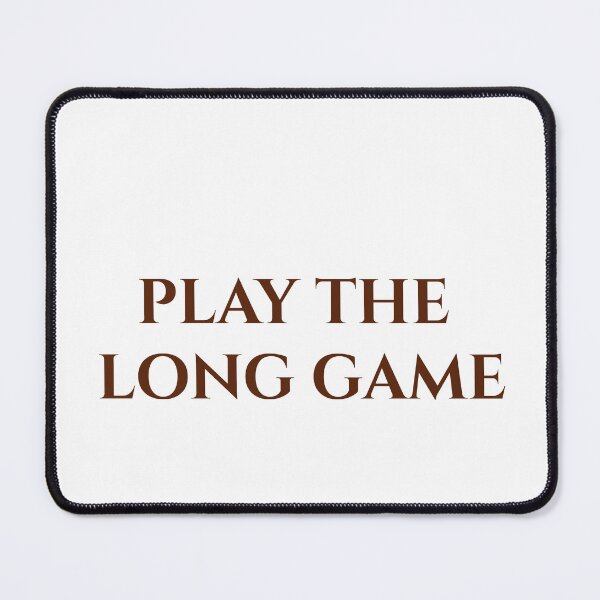 Item preview, Play the Long Game | Minimalist Motivational Typography Quote designed and sold by MagicArtzz.