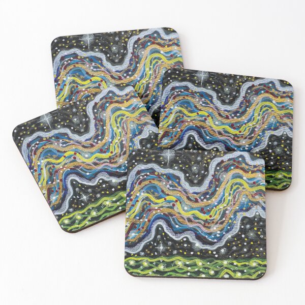 Item preview, Abstract Colorful Landscape Painting – Vibrant Modern Nature Wall Art designed and sold by EeshaArshad.