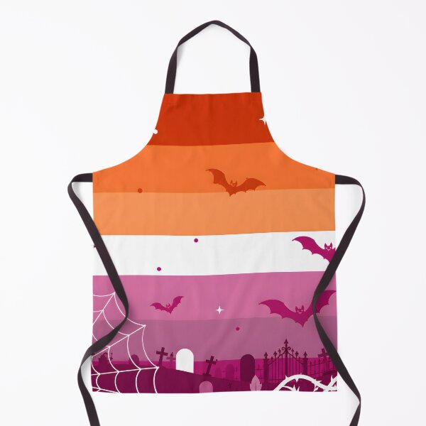 Item preview, Spooky Lesbian Pride Flag Halloween Graveyard Bats Aesthetic designed and sold by Travelslightly.