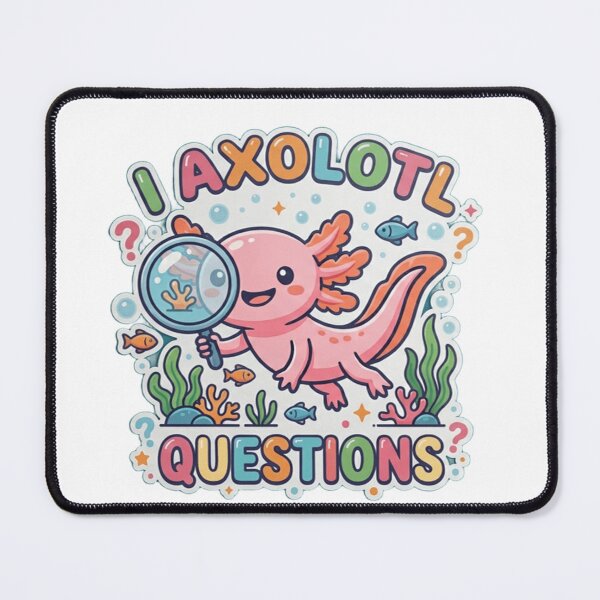 Item preview, Axolotl With Magnifying Glass designed and sold by WonderPopDesign.