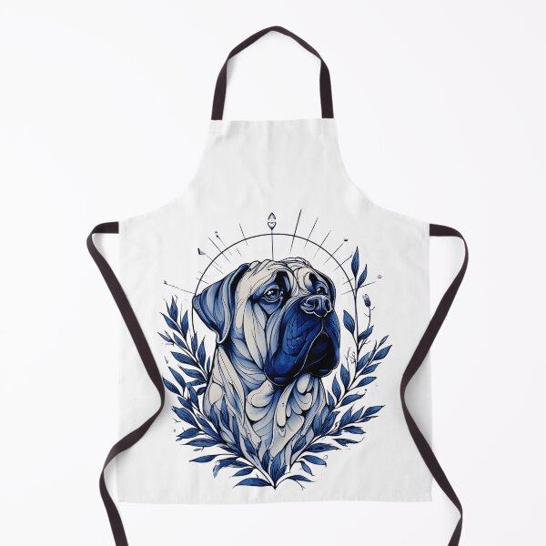 Item preview, Blue and white Bullmastiff puppy dog designed and sold by MendaciousMina.