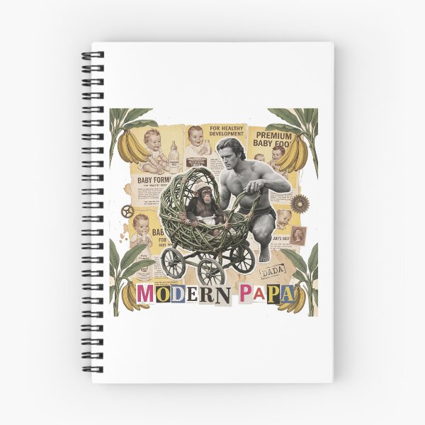Item preview, Modern Masculine Man & Fatherhood Dadaist Collage - Funny Gym, Coffee & Grooming Art (T-Shirt, Poster & Sticker) designed and sold by OzzFrequency.