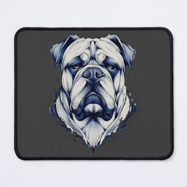 Item preview, Blue and white Bullmastiff puppy dog designed and sold by MendaciousMina.