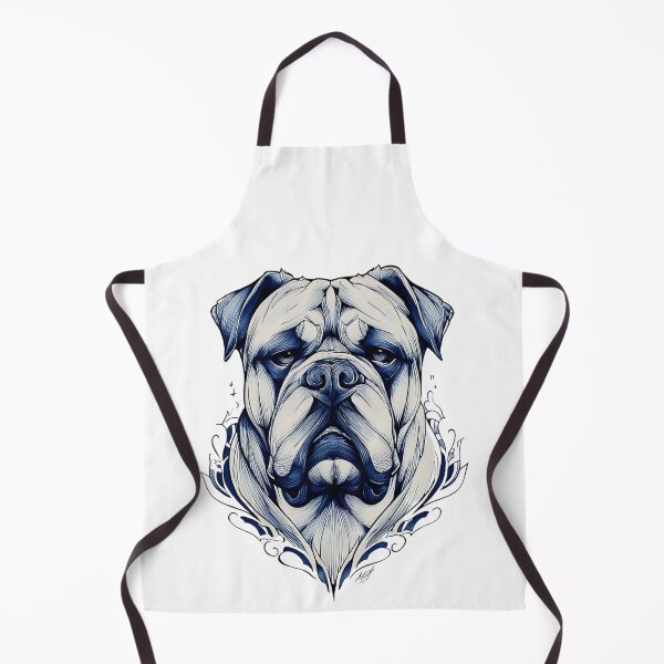 Item preview, Blue and white Bullmastiff puppy dog designed and sold by MendaciousMina.