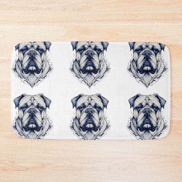 Item preview, Blue and white Bullmastiff puppy dog designed and sold by MendaciousMina.